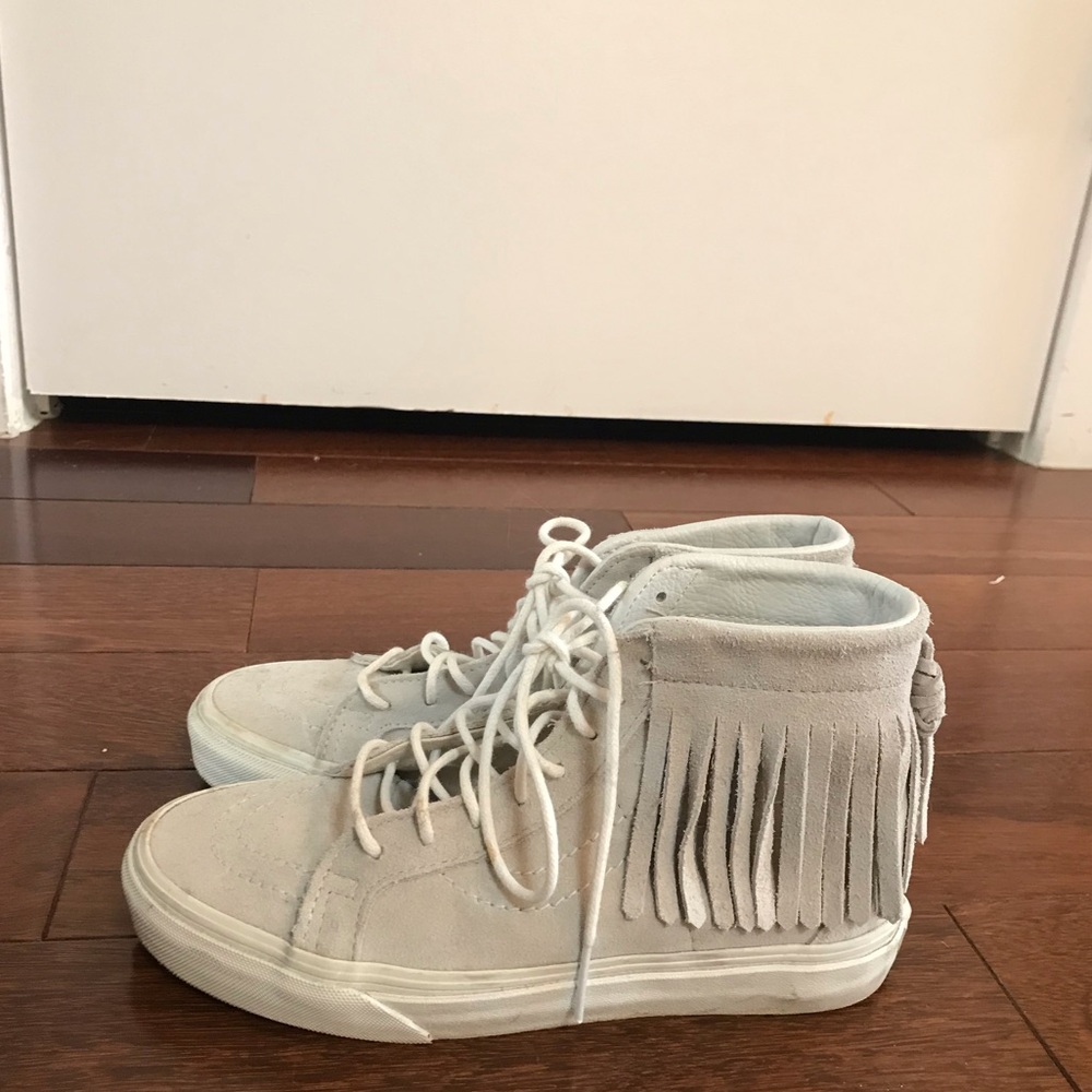 Vans SK8 Suede and Fringe Size 6.5